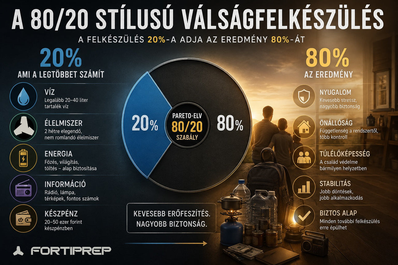 A 80/20 stílusú válságfelkészülés